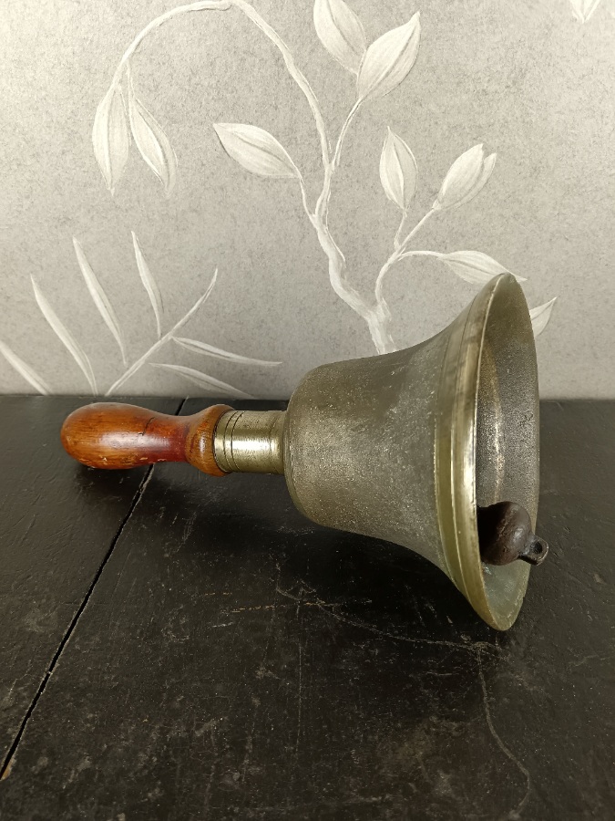 WWII British Military Cast Brass ARP Handbell  Warning Bell c.1940 (3).jpg